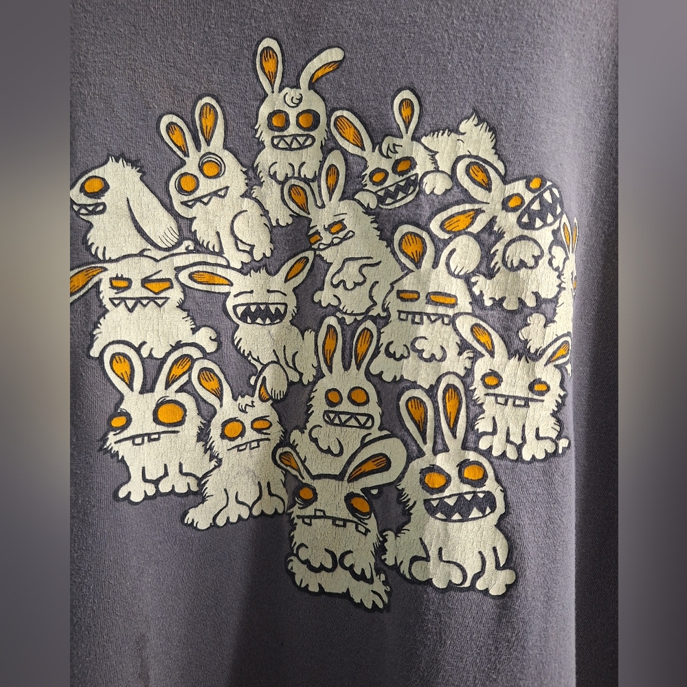 Scoop neck T-shirt Girlie XL bunnies - Picture 3 of 4